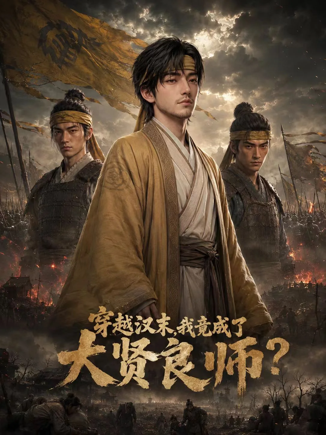 《穿越汉末，我竟成了大贤良师？》AI漫剧海报